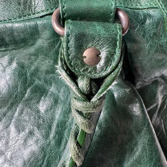 Auth F/W 2007 Balenciaga Pine Green Chevre Agneau City Shoulder Bag - Picture 15 of 16